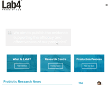 Tablet Screenshot of lab4probiotics.co.uk